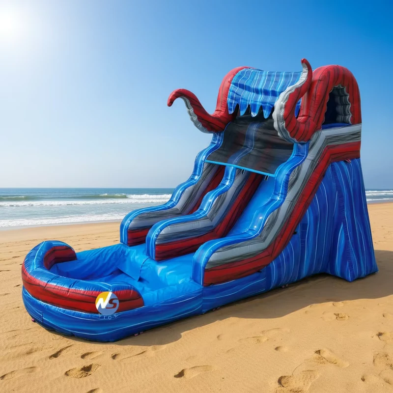Scivolo Gonfiabile Commerciale da 15 piedi per Bambini - Scivolo Acquatico con Piscina per Giardini