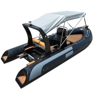 Kapal Rigid Inflatable 16 Kaki 480 dengan RIB Hypalon Fiberglass Ocean Deep V Tahan Lama RIB480