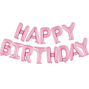 16-inch HAPPY BIRTHDAY Foil Balloon Banner Inflatable Party Decor and Birthday Decorations for Women Men Boys Girls Kids