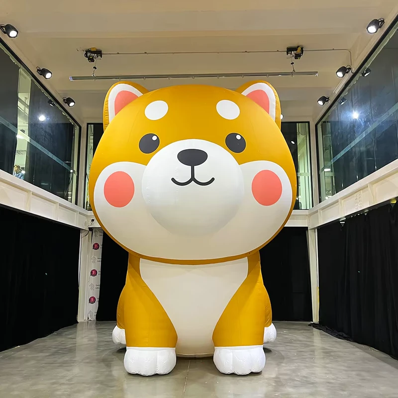 Modelo de Perro de Cartoon Inflable Gigante de 16.4FT para Publicidad, Personaje Inflable Comercial, Decoración de Animal Inflable