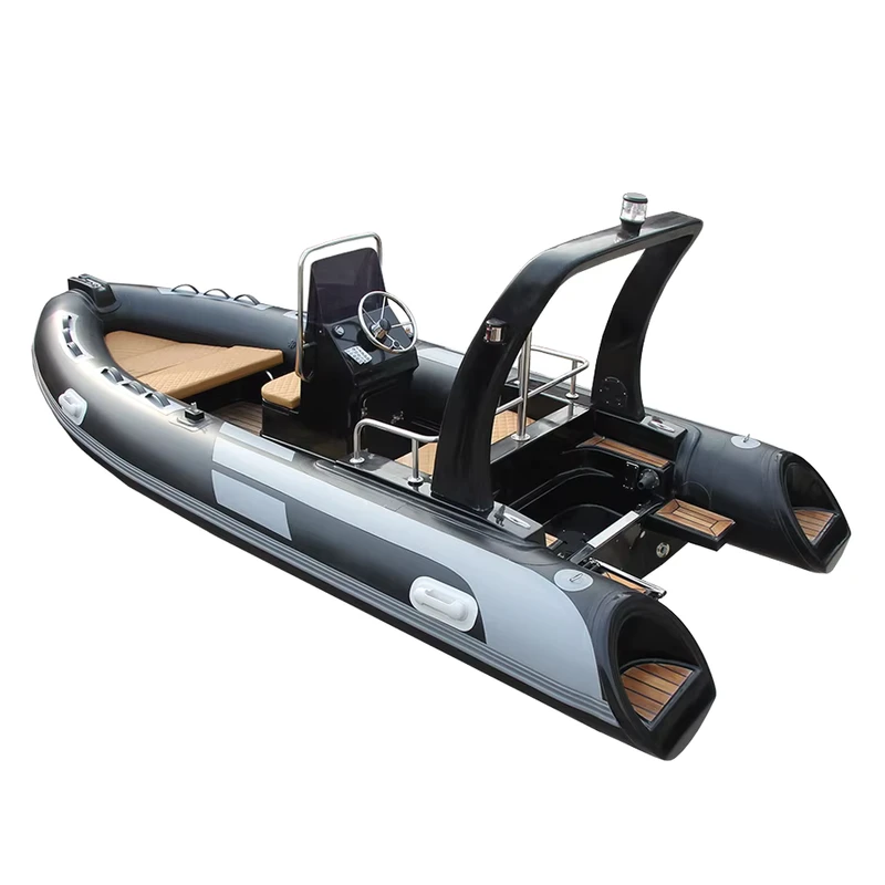 Perahu Rigid Hull Inflatable 16ft PVC HYPALON Dengan Trailer Rib 480 Dinghy