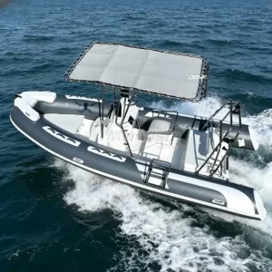 17-foot 5.2-meter 520 sport deep V fiberglass boat body Hypalon inflatable kayak with center console