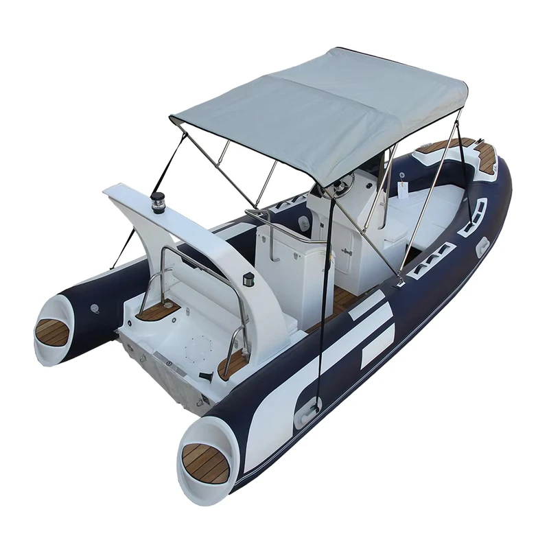 17피트 RHIB 520 하이폴리머 리브 인플레이터블 카약 트랜섬 포함