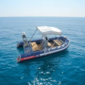 17-foot RIB 500 deep V aluminum Hypalon Orca inflatable fishing boat with CE certificate