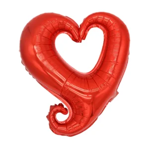 18 Inch Dikke Aluminium Folie Metallic Hartvormige Drijvende Helium Ballonnen Milieu-vriendelijk Voor Liefde Thema Evenementen Decoratief Opblaasbaar