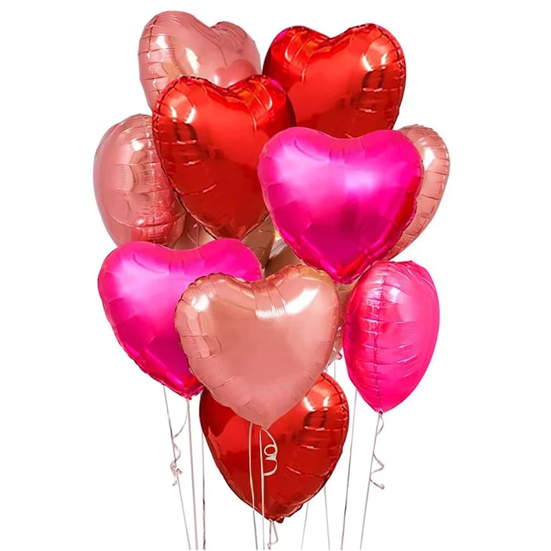 Bóng bay bơm hơi Mylar nhôm in 18" đơn lẻ, trang trí sinh nhật, đám cưới, Giáng sinh