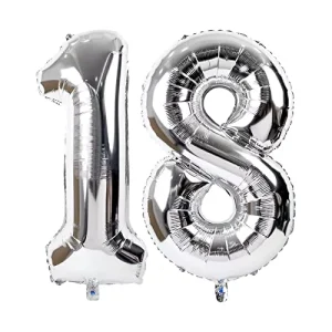 18 inch 0 9 Number Foil Balloon Happy New Year Wedding Birthday Decoration 18″ Rose Gold Silver Baloon Ballon for Party
