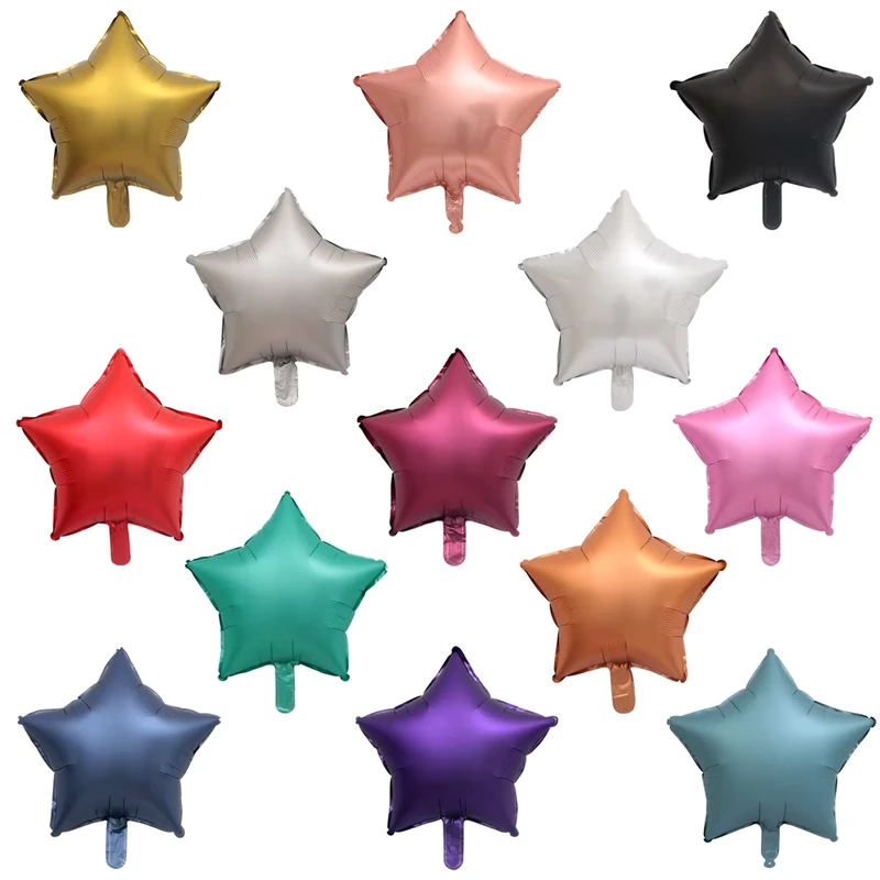 18-inch Multi-color Aluminum Foil Five-pointed Star Balloon for Birthday Wedding Christmas Parties-Eco-Friendly & Durable