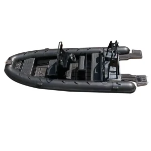 18ft High Performance RHIB560 Aluminum RIB Inflatable Boat with Outboard Engine