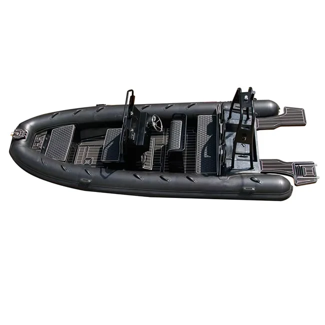 Barco Inflable RIB560 de Aluminio de Alto Rendimiento de 18 pies con Motor Fuera de Borda
