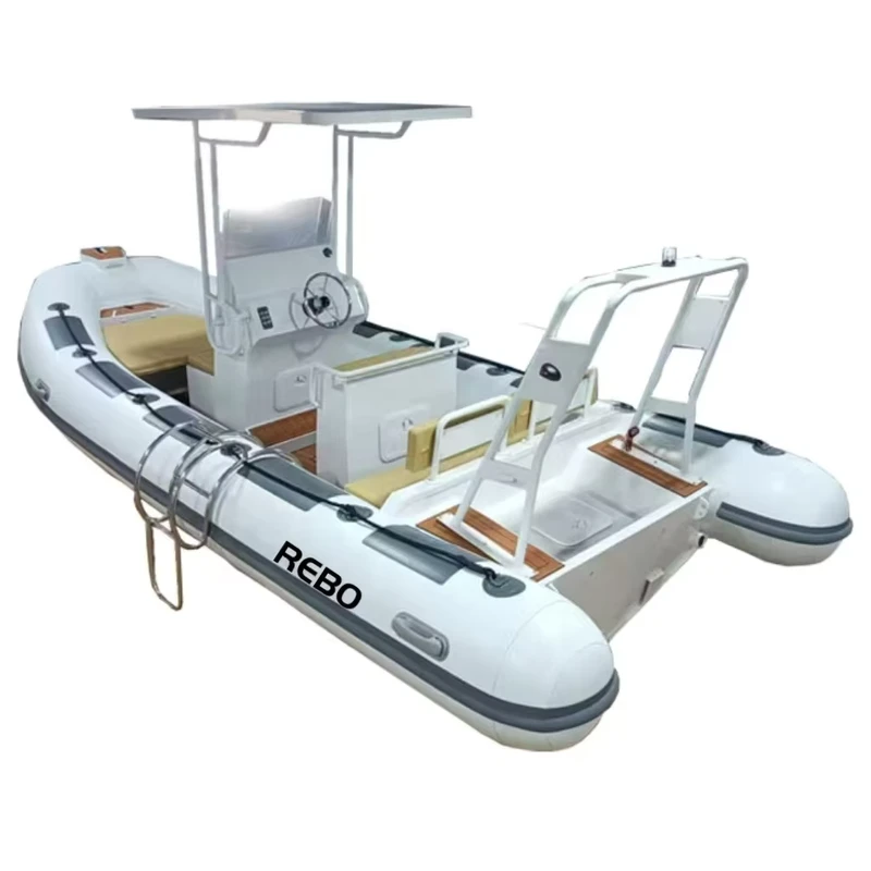 Barche Gonfiabili RIB 560 in Alluminio Semirigido da 18 piedi, Hypalon/PVC per Pesca