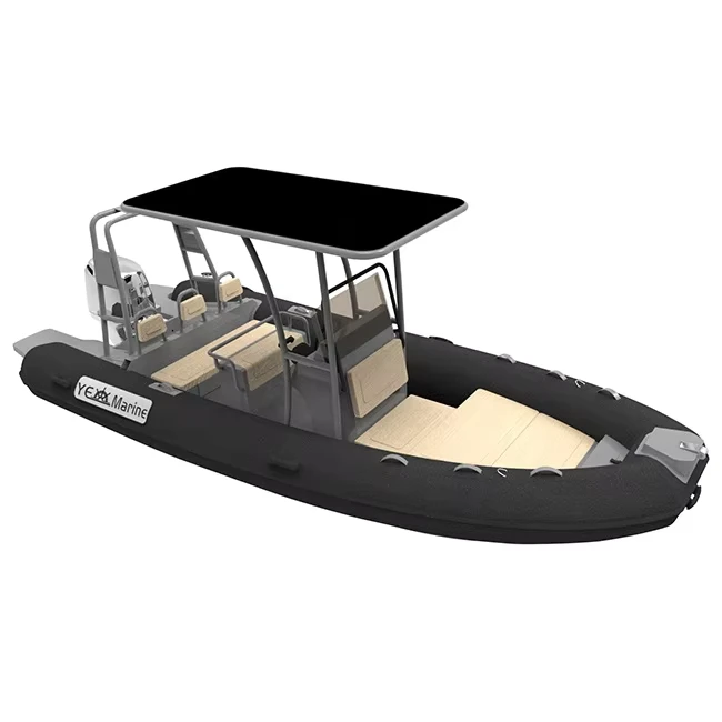 Bateaux gonflables RHIB560 de 18 pieds avec coque double V en aluminium, PVC Hypalon Orca