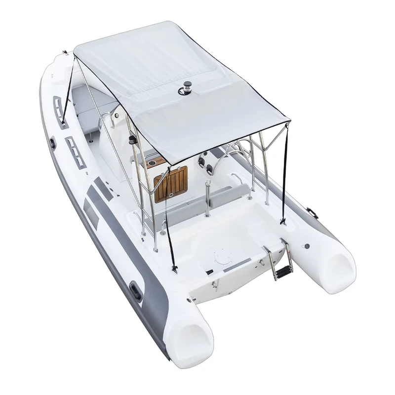 Luxus Segelboot 19'58" Hypalon RIB Boot Fiberglas Hochgeschwindigkeits aufblasbares PVC-Kajak mit Außenbordmotor zu verkaufen