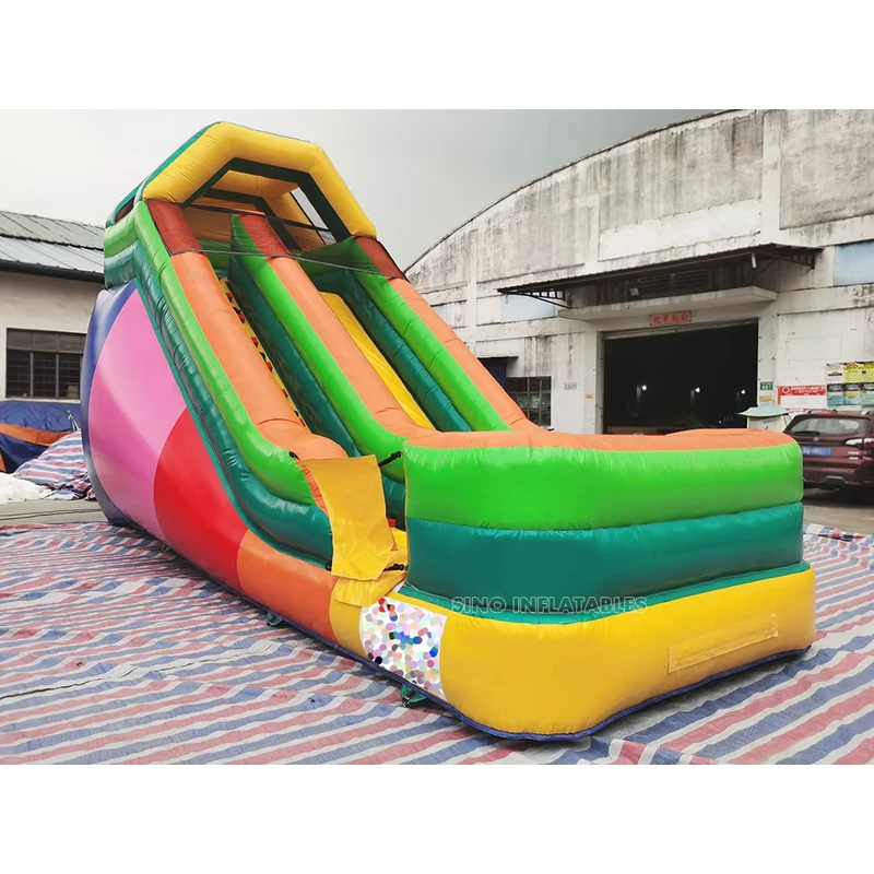 Tobogán Inflable Seco Gigante de 19 Pies de Altura para Eventos de Fiesta Familiar en el Jardín de Sino Inflatables