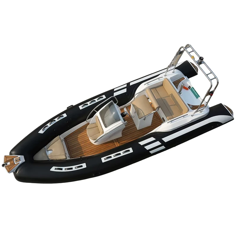 Kayak gonfiabile bilge da 6 m RHIB 580B Sport Yacht con scafo in fibra di carbonio, alluminio, fibra di vetro e PVC/EVA