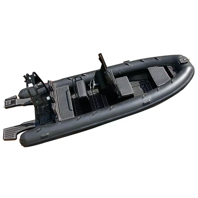 19ft 알루미늄 선체 RIB 560 경량 선체 V형 오션 인플레이터블 보트 수영 플랫폼 포함