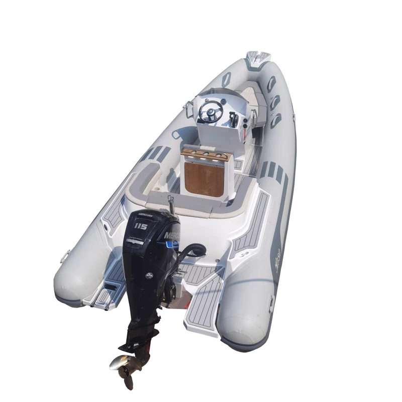 19ft RIB 580 Fiberglass Hull Hypalon PVC Inflatable RIB Boat
