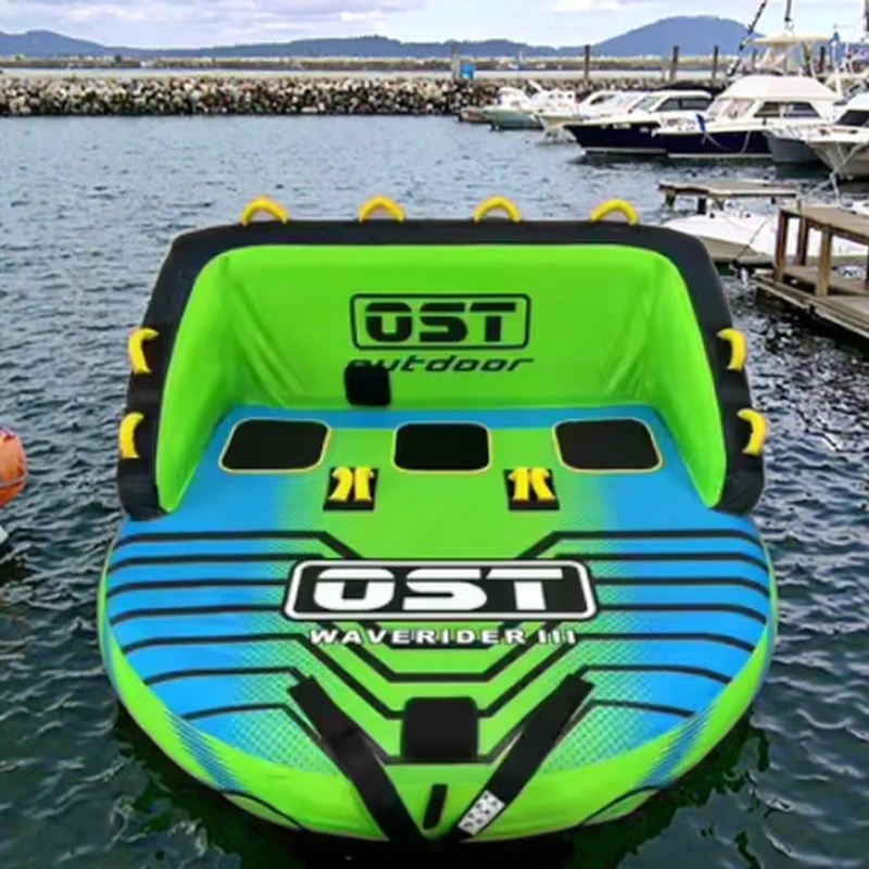 2-3 Persoons Trekbare Tubes Voor Watersport Opblaasbare Tubes Voor Boten Met Dubbele Trekpunten Nylon Voor Kinderen en Volwassenen