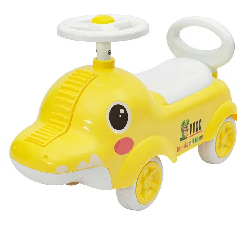 2-4 Jahre Kleinkind Ride-On 4-Rad Kunststoff Balance Bike Rutschspielzeug zum Rutschen und Fahren
