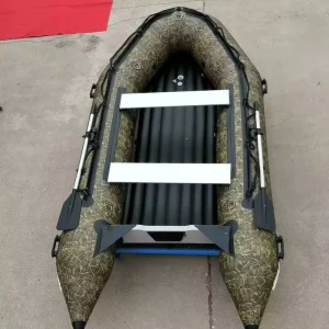 2-Person Heavy Duty Aluminum Inflatable Sport Yacht Outboard Engine PVC Hull Hypalon Material Fishing Kayak