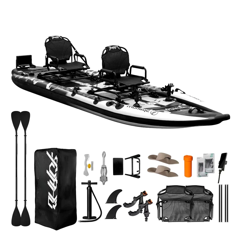 2 Person Inflatable Fishing Boat High Safety Inflatable Fishing Kayak Inflatable Fishing Kayak Paddle Boat