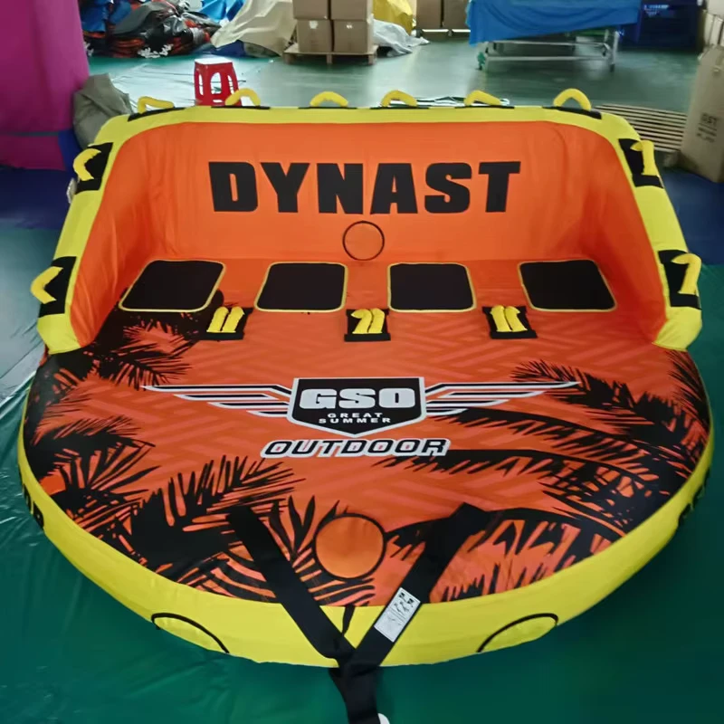 2 Person PVC Inflatable Towable Tube for Water Sports for Boating and Other Water Activities