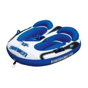 Tube Towable PVC Inflatable untuk 2 Pengendara untuk Ski Air dan Petualangan Berperahu