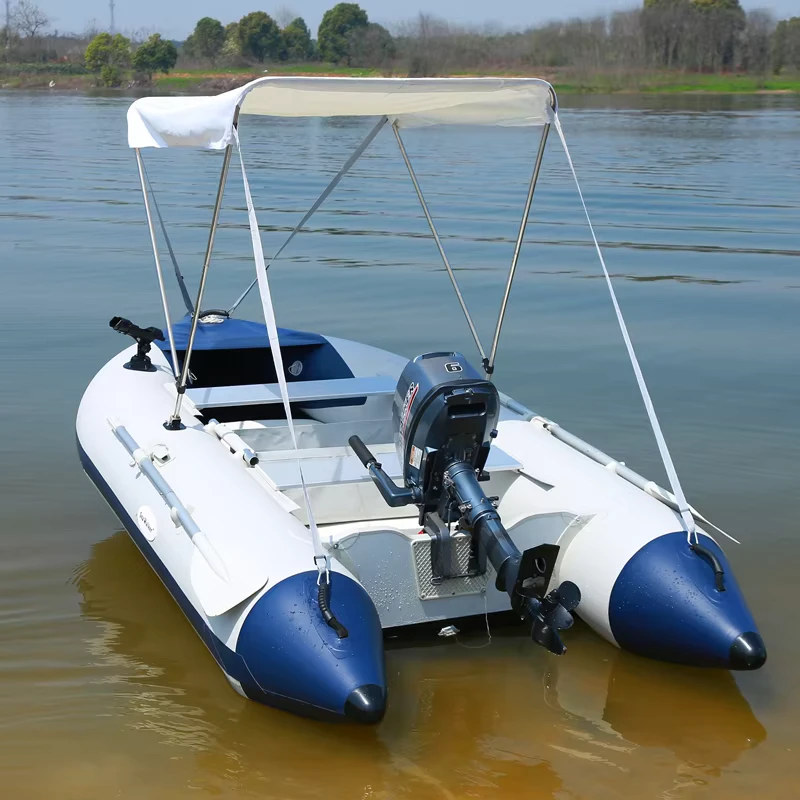 Bateau gonflable 2,3M avec plancher en aluminium, tube en PVC Hypalon