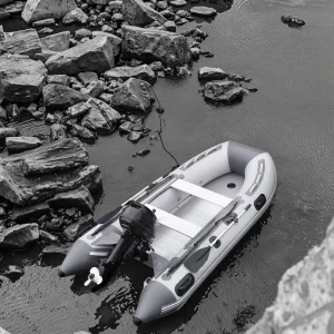 2.3m-4.3m Inflatable Rescue Boat Aluminum Floor 1.2mm PVC Inflatable Boat Kayak Rafting Fishing Boat