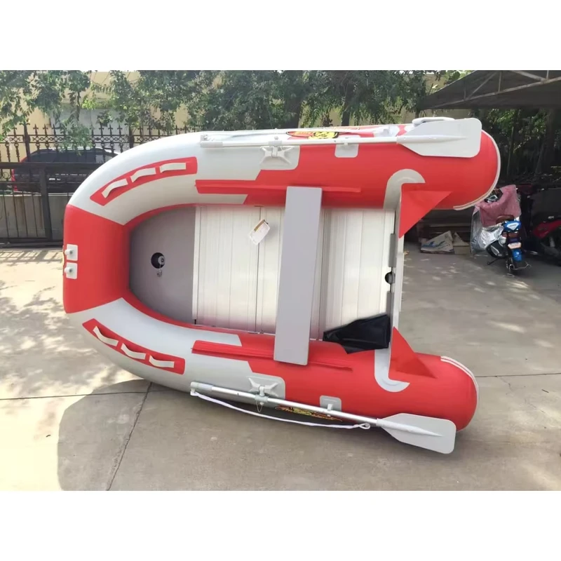 2,3 m Individuell gestaltetes Farb-Tief-V 0,9 mm PVC Aufblasbares Sport Yacht Dinghy Boot Außenbordmotor Center Console Sightseeing Angeln