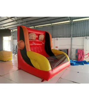 2,5mH Opblaasbaar Basketbalspel Kleine Opblaasbare Basketbal Hoepels Spellen PVC Opblaasbare Basketbal Spellen