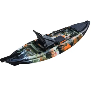 2.9m Fishing Kayak Plastic LLDPE Rotomolded Rowing Canoe With Fish Finder For Water Sports