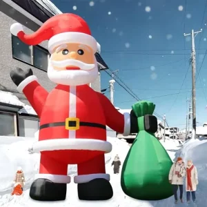 20 26 33 40FT Giant Inflatable Santa Christmas Yard Decoration Outdoor Blow Up Large Santa Claus