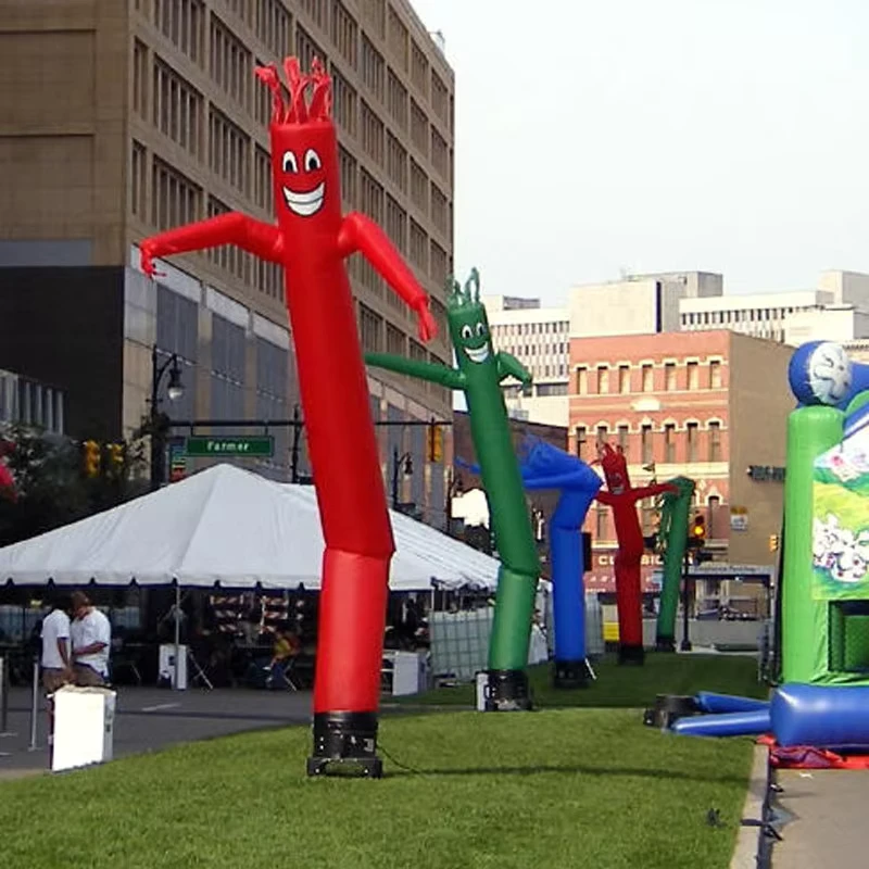 20 Feet High Air Dancer Different Colors Inflatable Sky Puppet