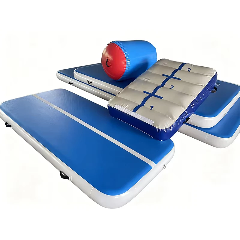 Alfombra de gimnasia inflable personalizada de 200 cm X 1200 cm, PVC de 10-20 cm de grosor, multi-certificada, unisex, personalizada