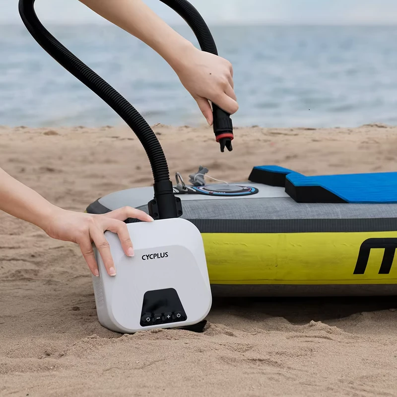 Bomba de Aire Eléctrica Mini Portátil de Inflado y Desinflado Automático de 20PSI, Bomba para Tabla SUP