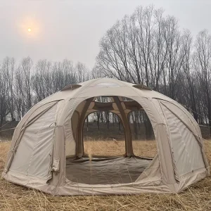 210D Oxford 12.5㎡ 8 Doors Inflatable Cabin Tent Air Column Waterproof Windproof Dome Inflatable Cabin Tent