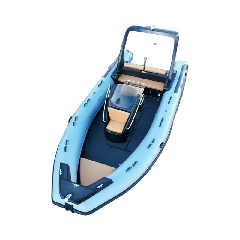 6,4 Meter RIB-Fischereiboot mit 10 Meter Hypalon-Rumpf und Deep-V-Rumpf für Geschwindigkeit und Stabilität, geeignet für Rettungs- und Unterhaltungsaktivitäten