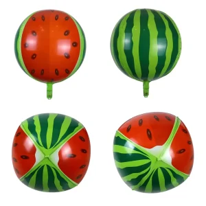 22 Inch Watermeloenvorm 4D Folieballonnen Inflatable Fruit Design voor Feestdecoraties Fabriekslevering