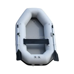 Barco de Pesca Inflable de 230 260 280CM, Kayak PVC, Canoa, Dinghy con Bomba de Aire y Remos