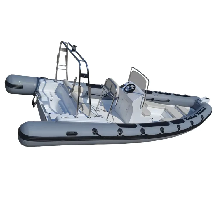 Iate Desportivo Inflável de 23 pés 6,8m - Barco de Pesca e Resgate de PVC Leve 680 RIB