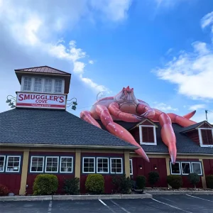 25 Meters Customized Giant Inflatable Crab Model for Restaurant or Event Decoration
