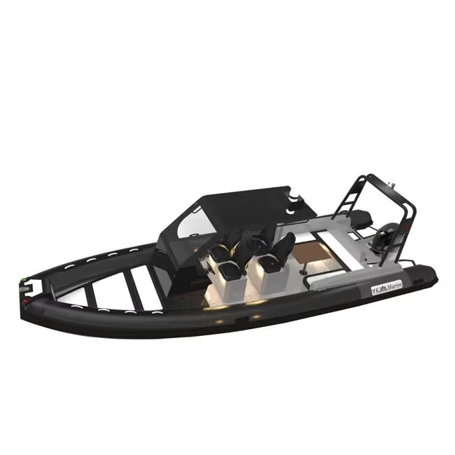 Bote Inflável RIB de Alumínio de Alto Desempenho de 25 pés RHIB 760
