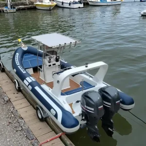 25Feet Factory Direct Supply Inflatable Rib Boat Fishing Rowing Boat
