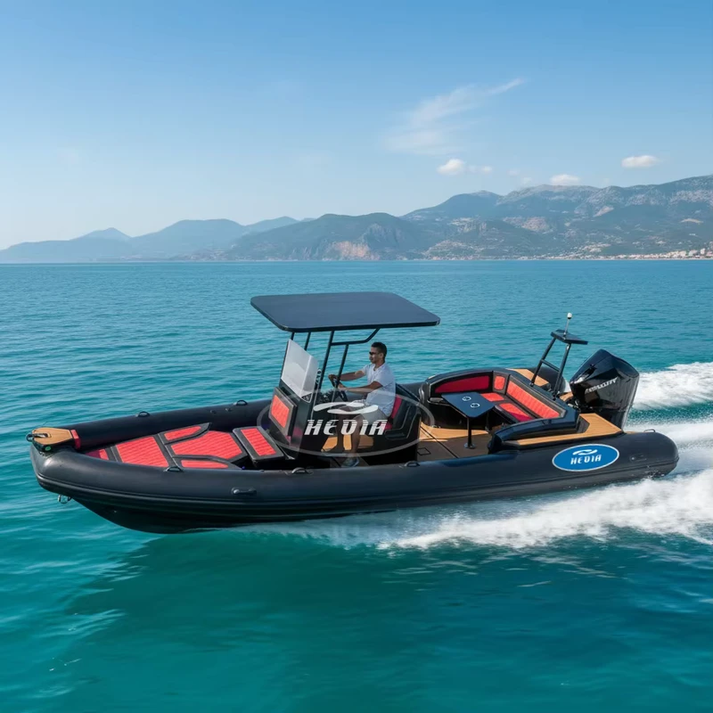 Chinesische Direktfabrikproduktion von 25 Fuß RHIB aufblasbarem Boot mit einem Orca Hypalon Aluminium RIB für Sightseeing-Tourismus.