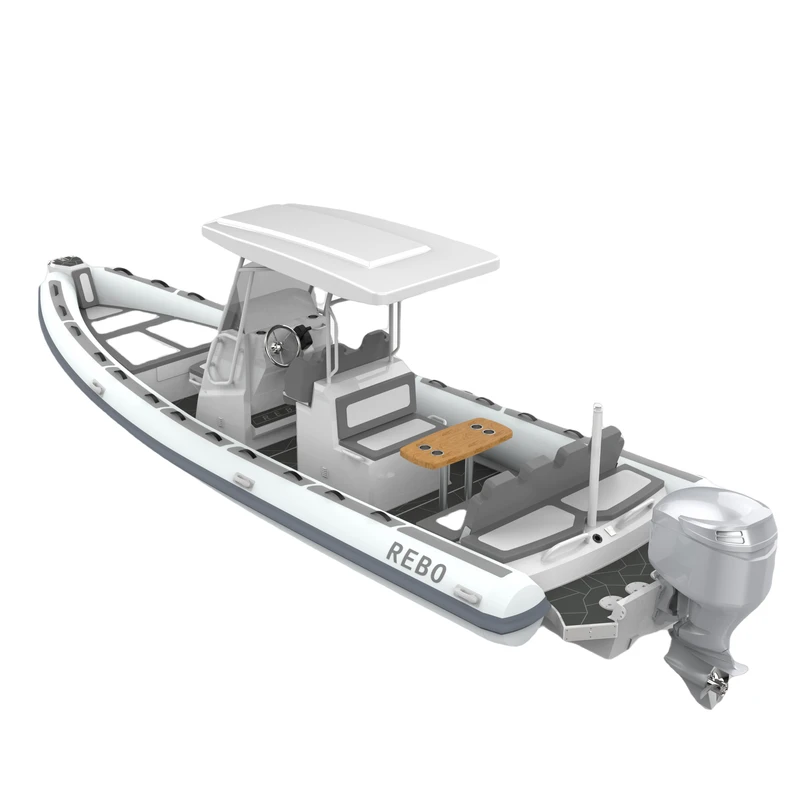 Barca Gonfiabile RIB in Alluminio 760 RHIB ad Alte Prestazioni e Durevole da 25ft