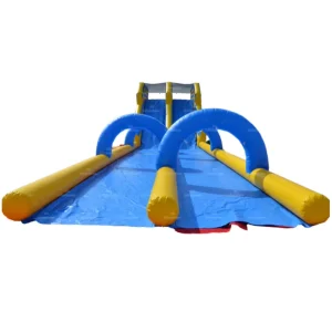 25m Giant Commercial PVC Inflatable Slide Slip and Slide Combo Outdoor Inflatable Wet Slide for Party Event Rental Playground