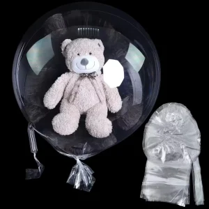 26 30 Inch Pre Stretched Large Bubble Bobo Balloon for Stuffing Gifts Crystal Transparent Extra Wide Mouth Wide Neck Balloons