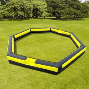 Pista gonfiabile Gaga Ball da 8 metri con potente soffiatore per attività familiari indoor e outdoor, tappeto in PVC durevole