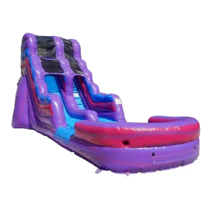 26ft Length Splash Inflatable Single Lane Water Slide for Adults Commercial Use CE Certified Durable 0.55mm Thick PVC Includes